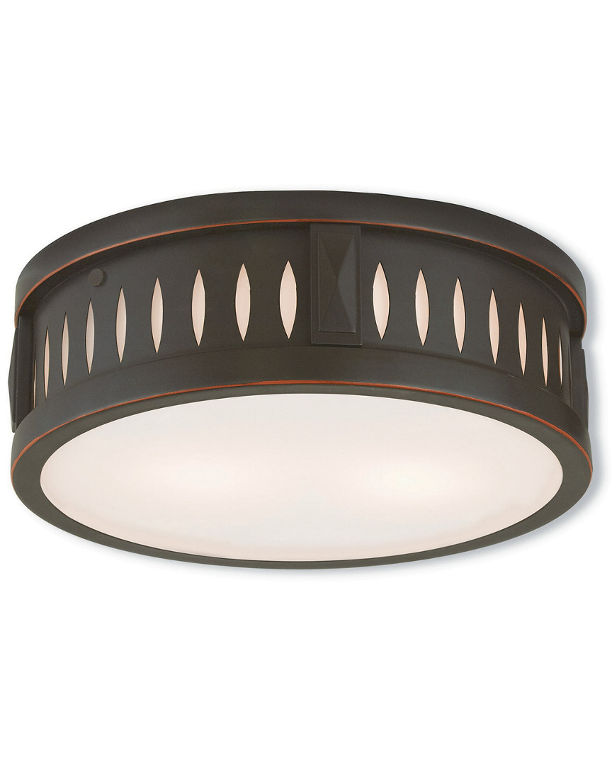 Livex Lighting Discontinued Livex Vista 2-light Olde Bronze Ceiling Mount