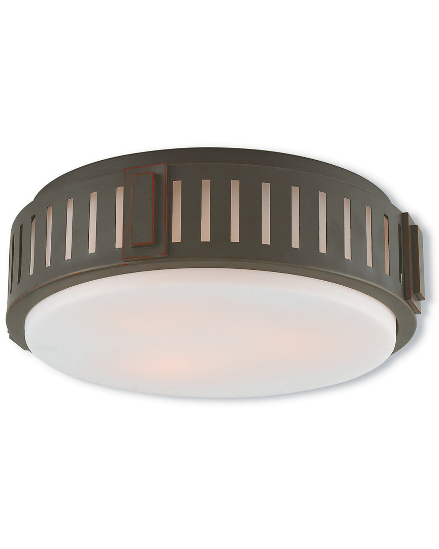 Livex Lighting Discontinued Livex Portland 3-light Olde Bronze Ceiling Mount