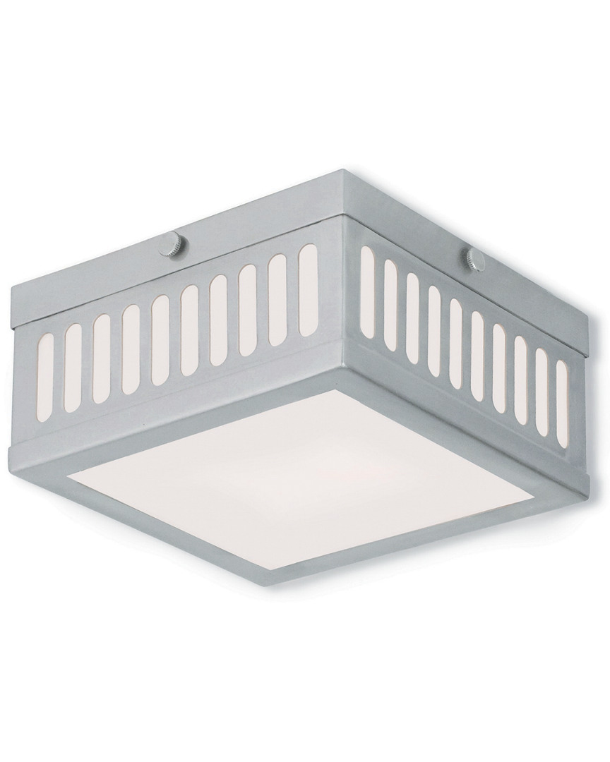 Livex Lighting Discontinued Livex Prentice 2-light Brushed Nickel Ceiling Mount