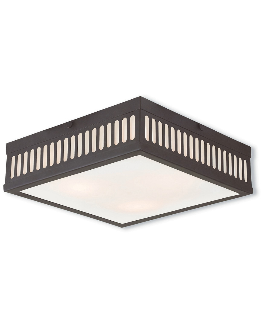 Livex Lighting Discontinued Livex Prentice 3-light Bronze Ceiling Mount