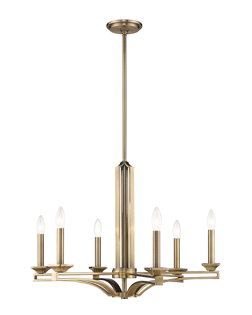 Livex Lighting Livex Trumbull 6 Light Ab Chandelier