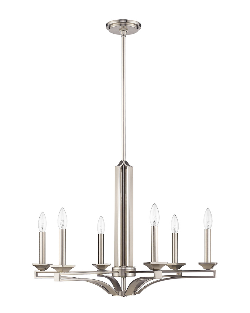 Livex Lighting Livex Trumbull 6 Light Bn Chandelier