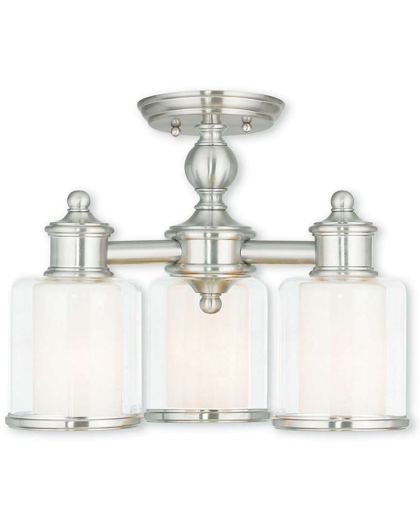 Livex Lighting Livex Middlebush 3-light Bn Mini Chandelier/ceiling Mount