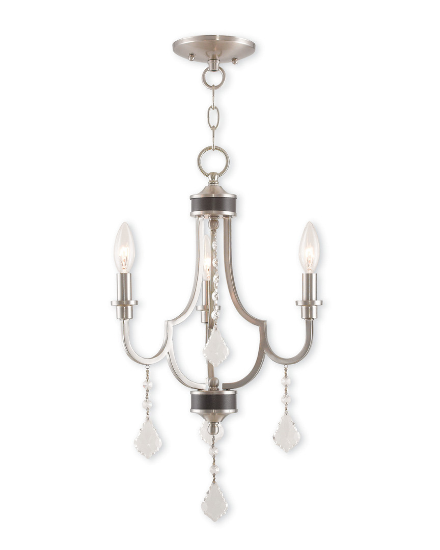 Livex Lighting Livex Glendale 3-light Brushed Nickel Mini Chandelier