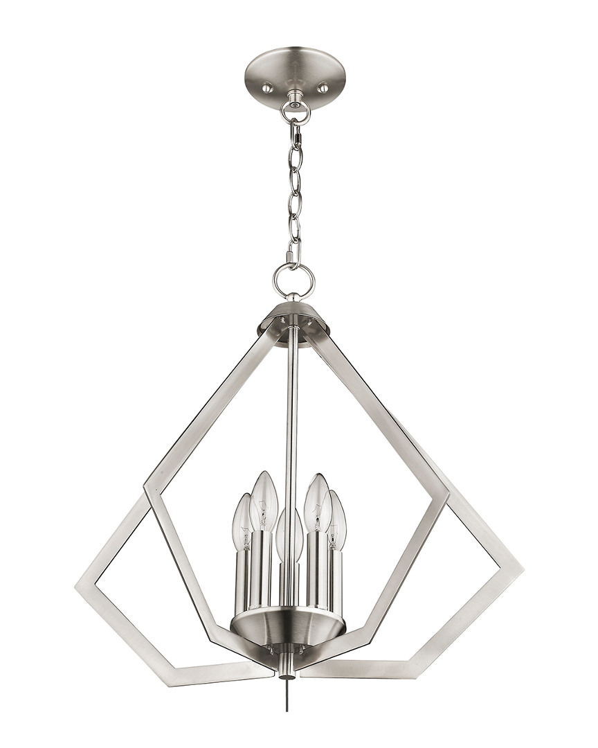 Livex Lighting Livex Prism 5-light Brushed Nickel Chandelier