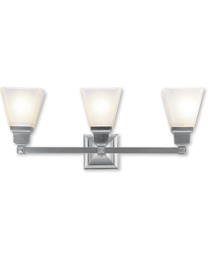 Livex Lighting Livex Hilliard 3 Light Bn Linear Chandelier