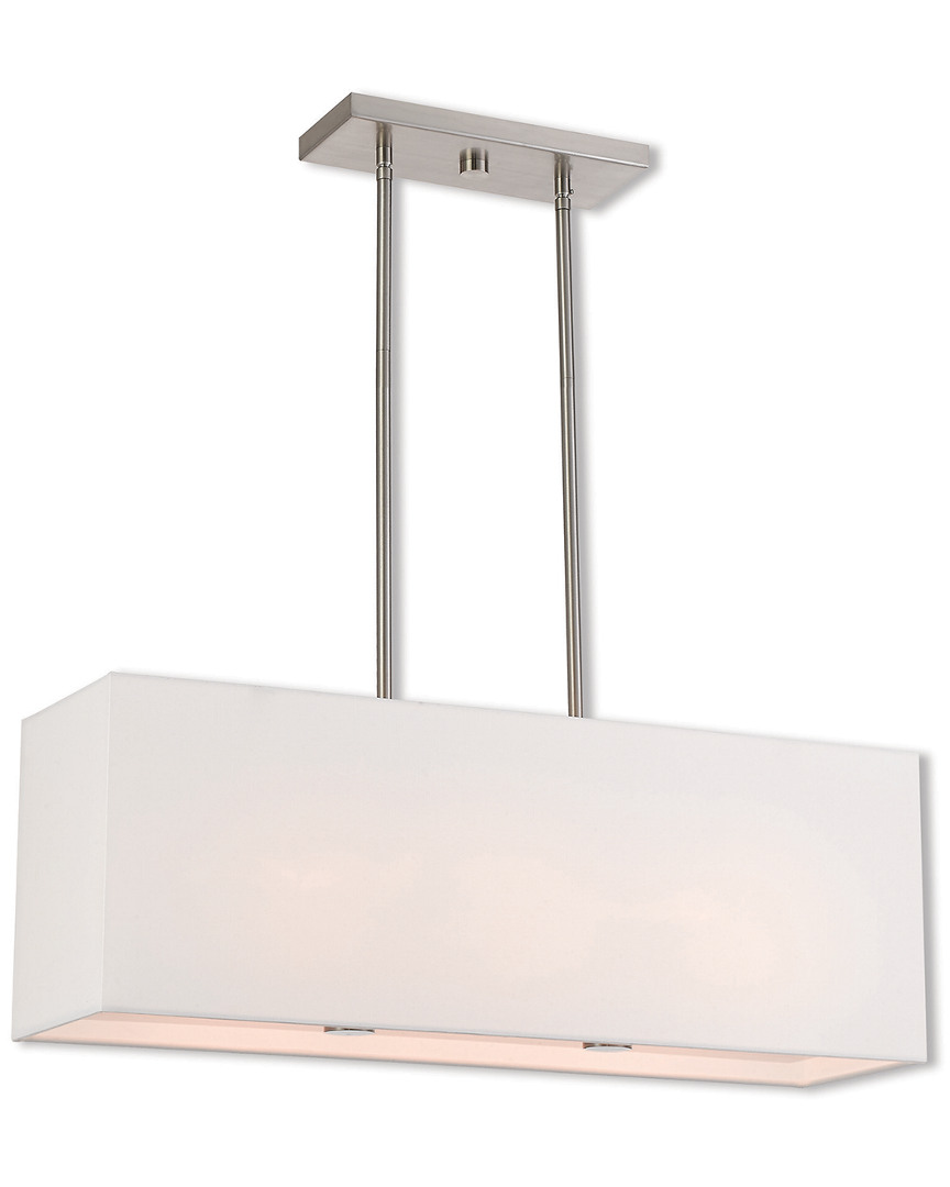 Livex Lighting Livex Summit 3 Light Bn Linear Chandelier