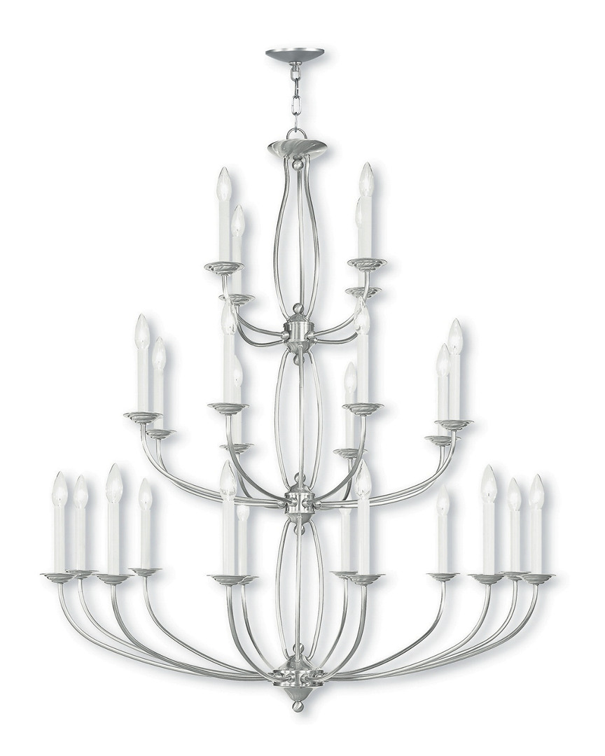 Livex Lighting Livex Home Basics 24-light Brushed Nickel Chandelier