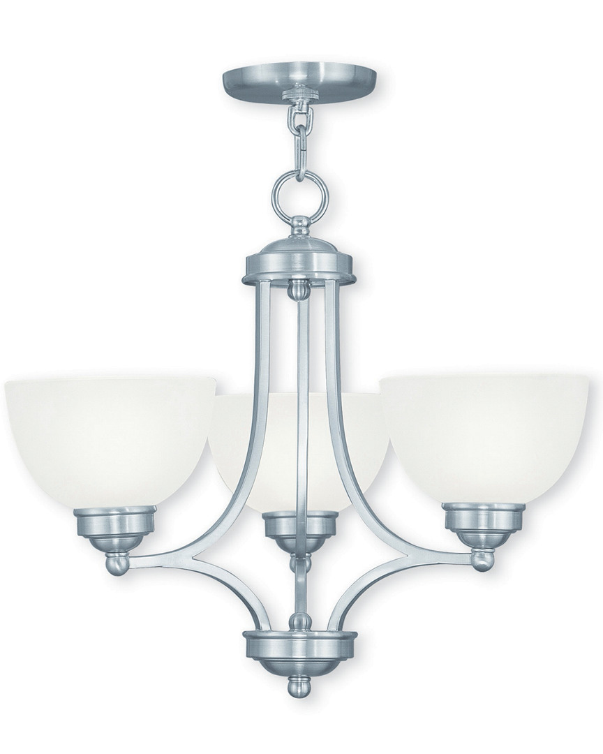 Livex Lighting Livex Somerset 3-light Brushed Nickel Chandelier
