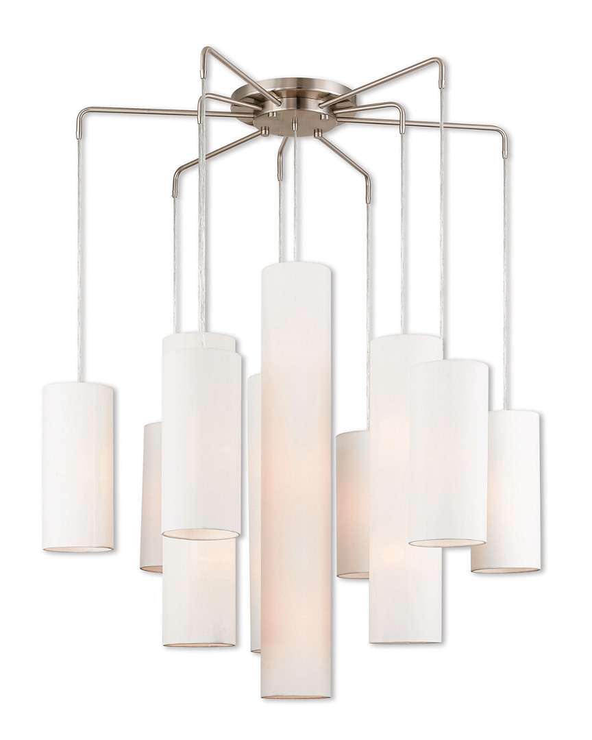Livex Lighting Livex Strathmore 9 Light Bn Foyer Chandelier