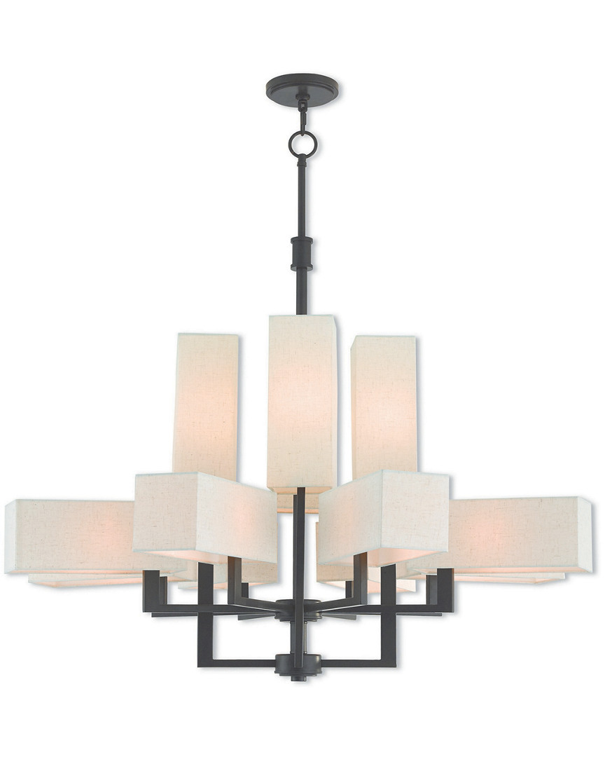 Livex Lighting Livex Rubix 12 Light Bz Foyer Chandelier