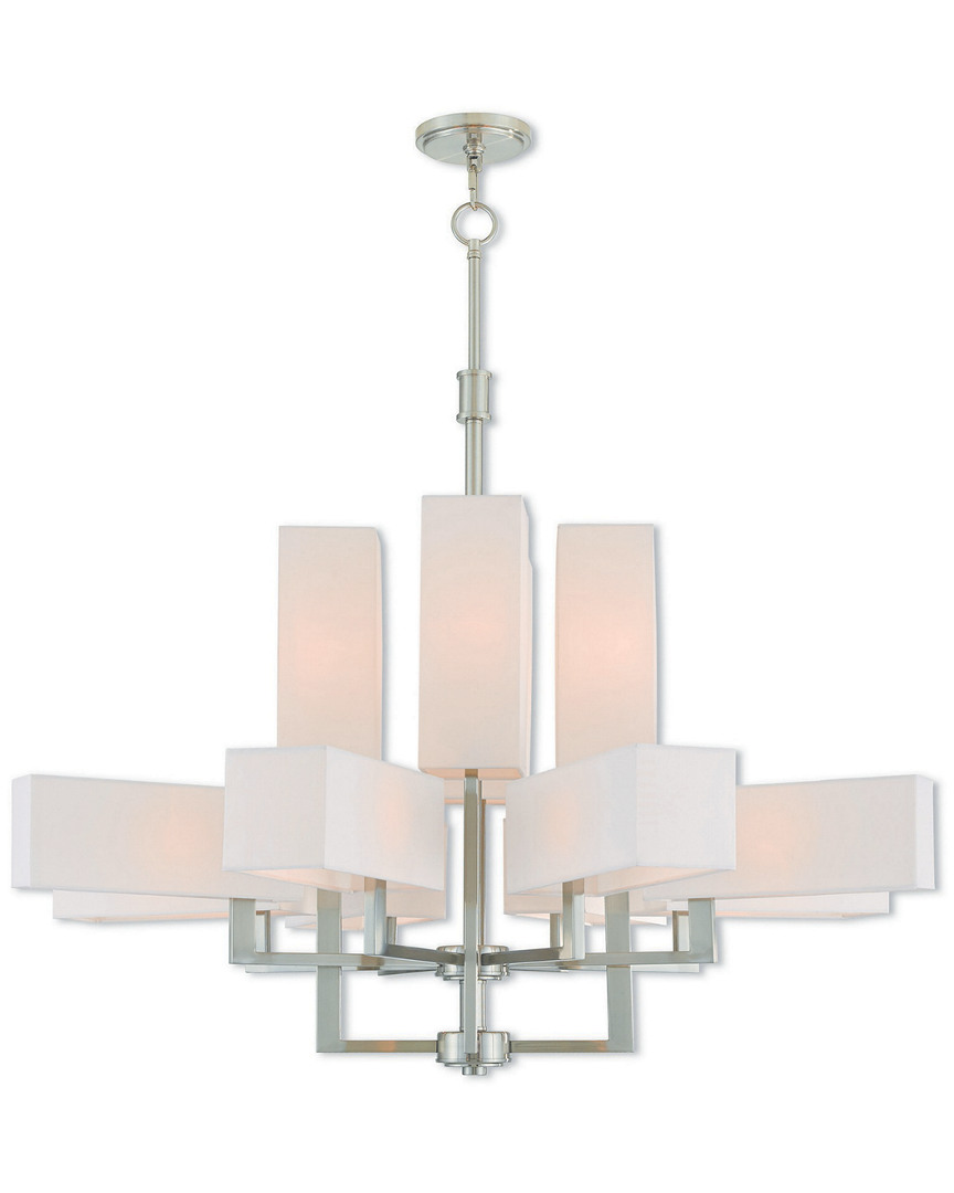 Livex Lighting Livex Rubix 12 Light Bn Foyer Chandelier