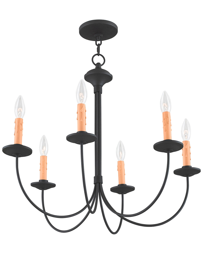 Livex Lighting Livex Heritage 6-light Black Chandelier