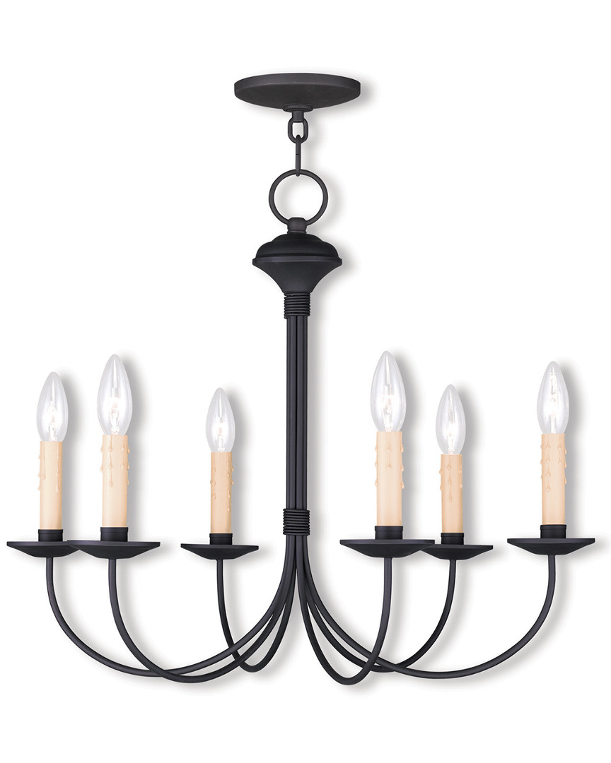 Livex Lighting Livex Heritage 6-light Black Chandelier