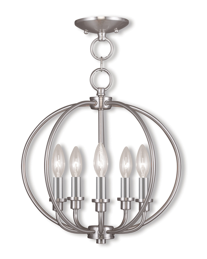 Livex Lighting Livex Milania 5-light Bn Chain Lantern/ceiling Mount