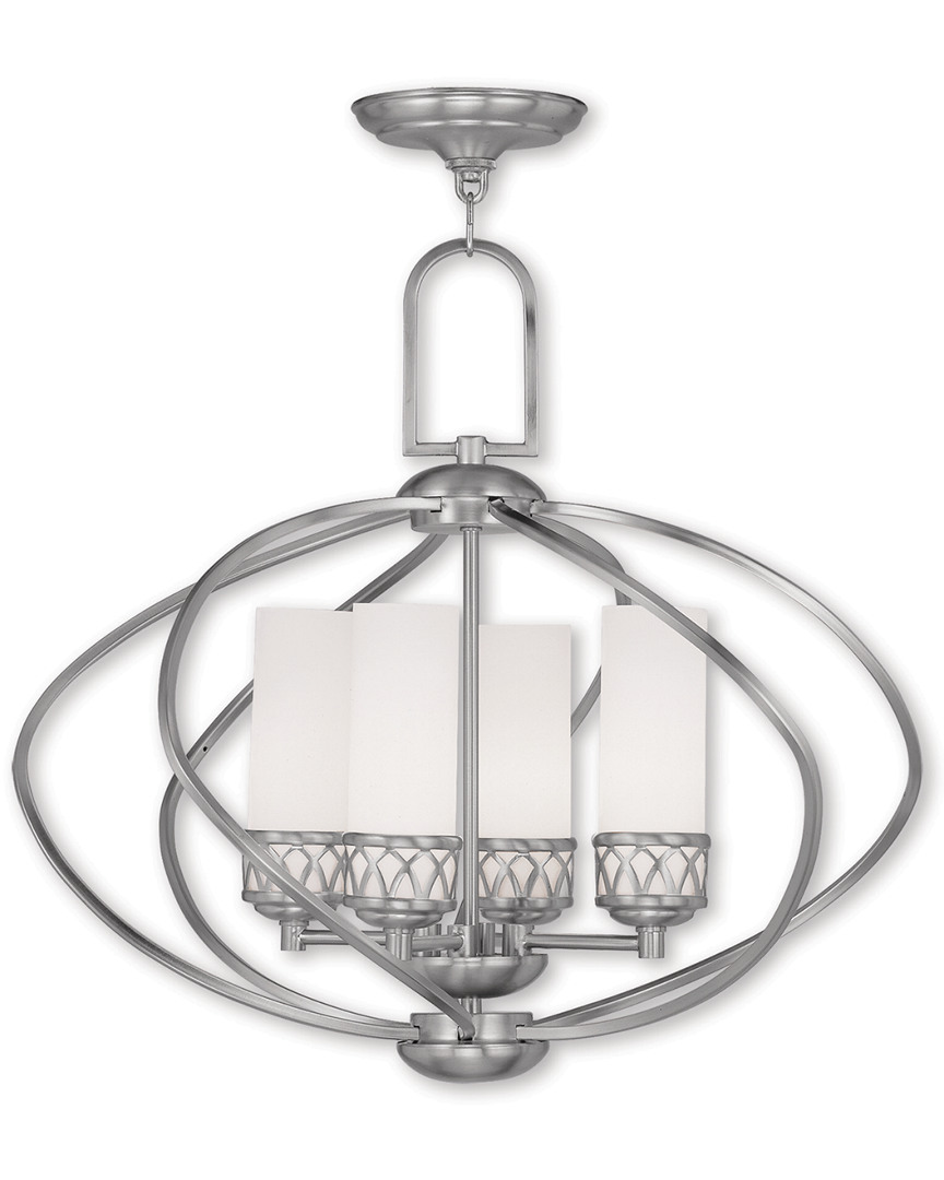 Livex Lighting Livex Westfield 4-light Brushed Nickel Chandelier