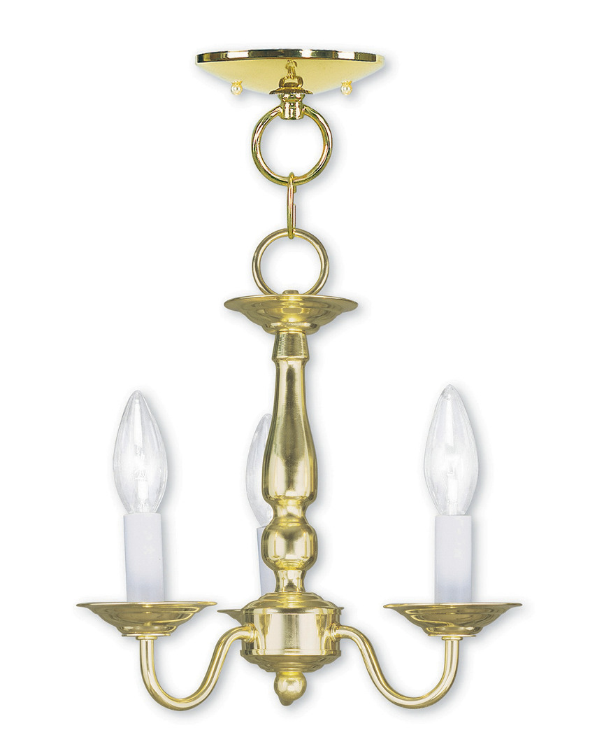 Livex Lighting Livex Williamsburgh 3-light Pb Chain Hang/ceiling Mount