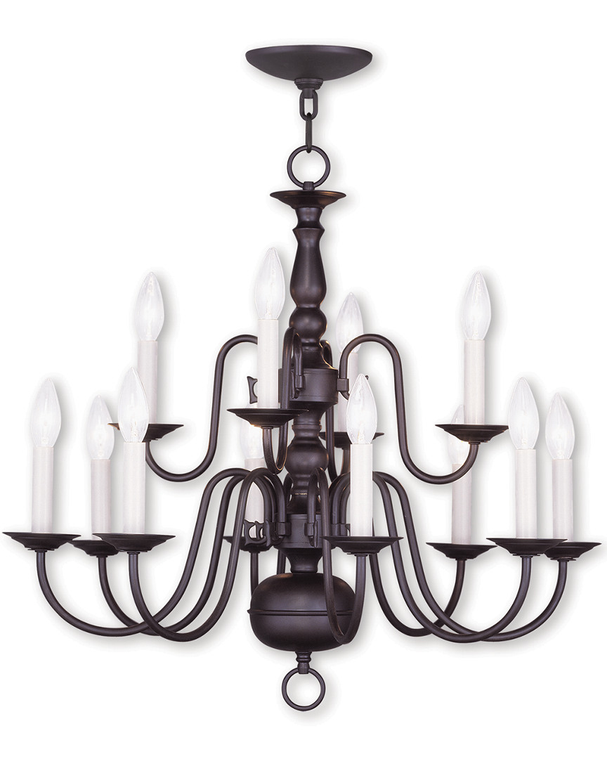Livex Lighting Livex Williamsburgh 12-light Bronze Chandelier