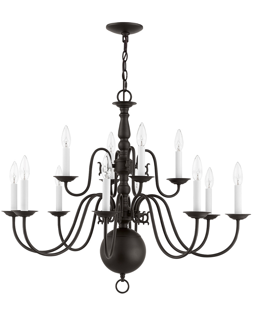 Livex Lighting Livex Williamsburgh 12-light Bronze Chandelier