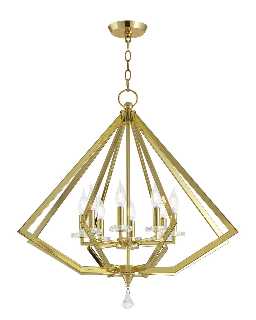Livex Lighting Livex Diamond 8 Light Pb Chandelier