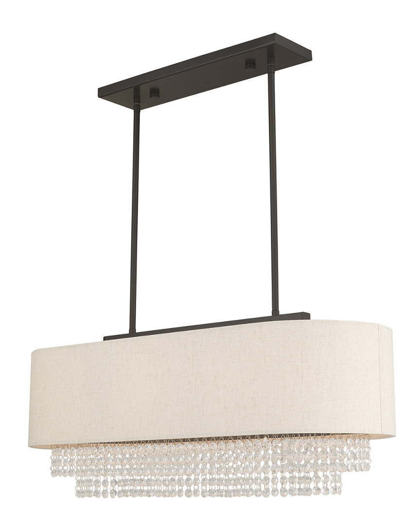 Livex Lighting Livex Carlisle 3 Light English Bronze Linear Chandelier