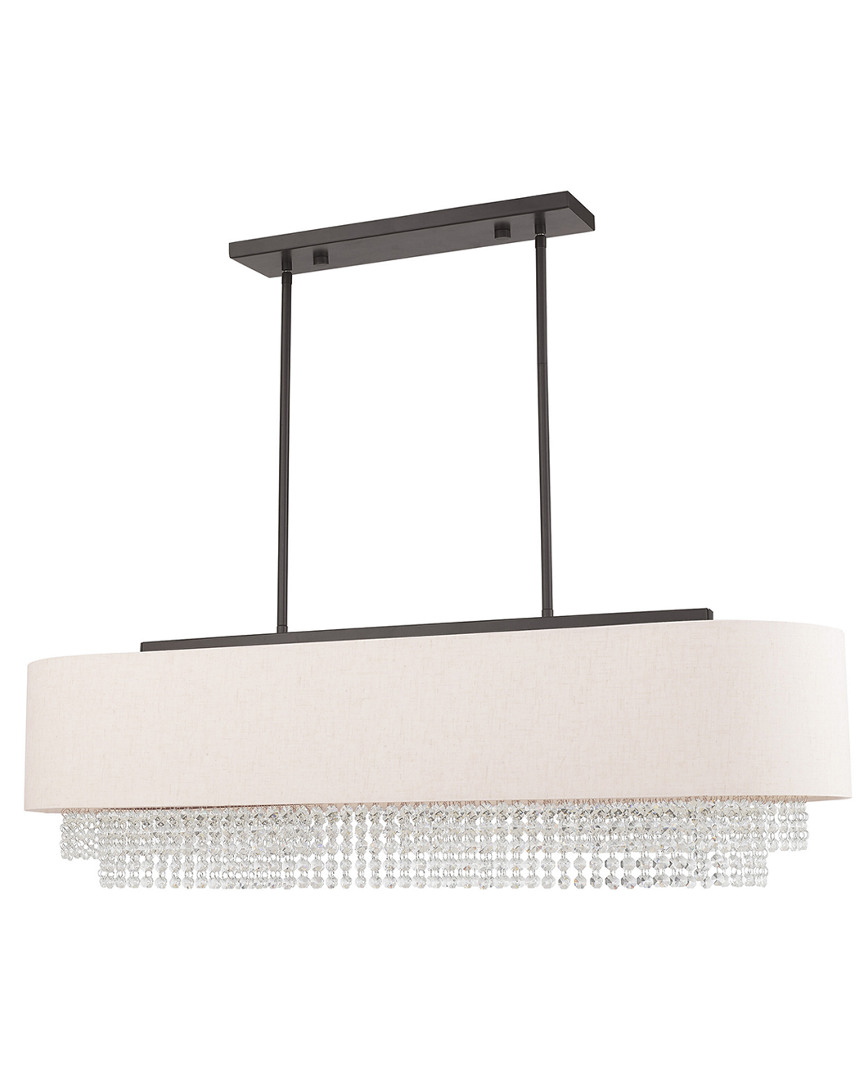 Livex Lighting Livex Carlisle 5 Light English Bronze Linear Chandelier