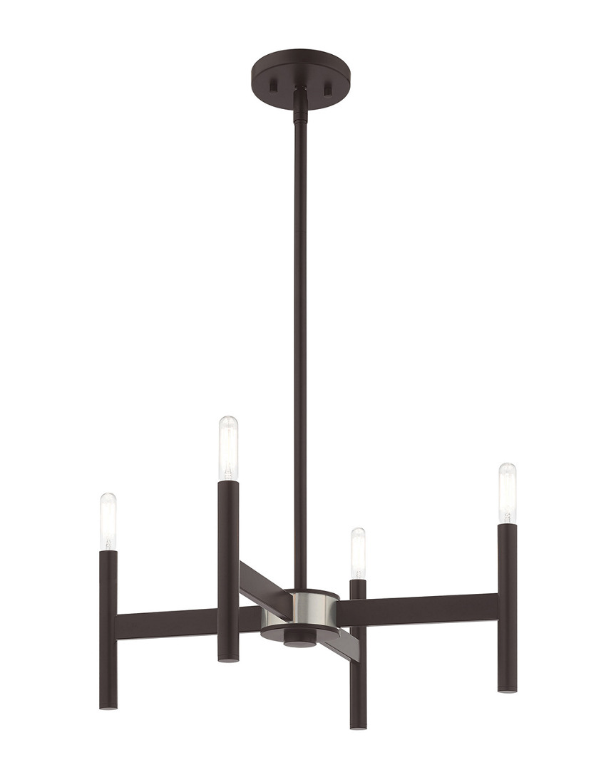 Livex Lighting Livex Copenhagen 4 Light Bronze Mini Chandelier