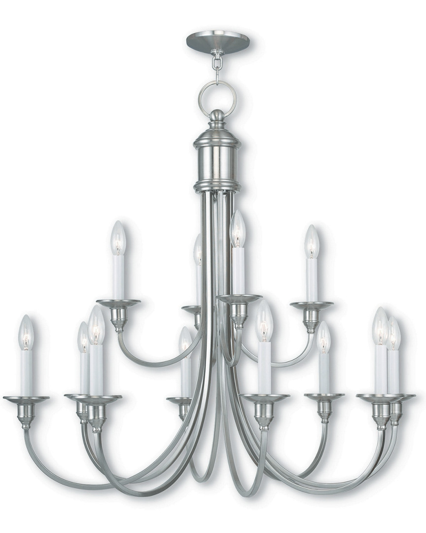 Livex Lighting Livex Cranford 12-light Brushed Nickel Chandelier