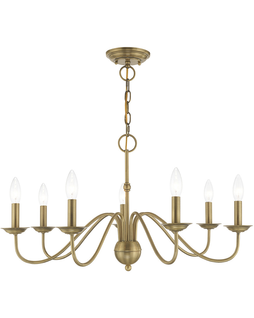 Livex Lighting Livex Windsor 7 Light Antique Brass Chandelier