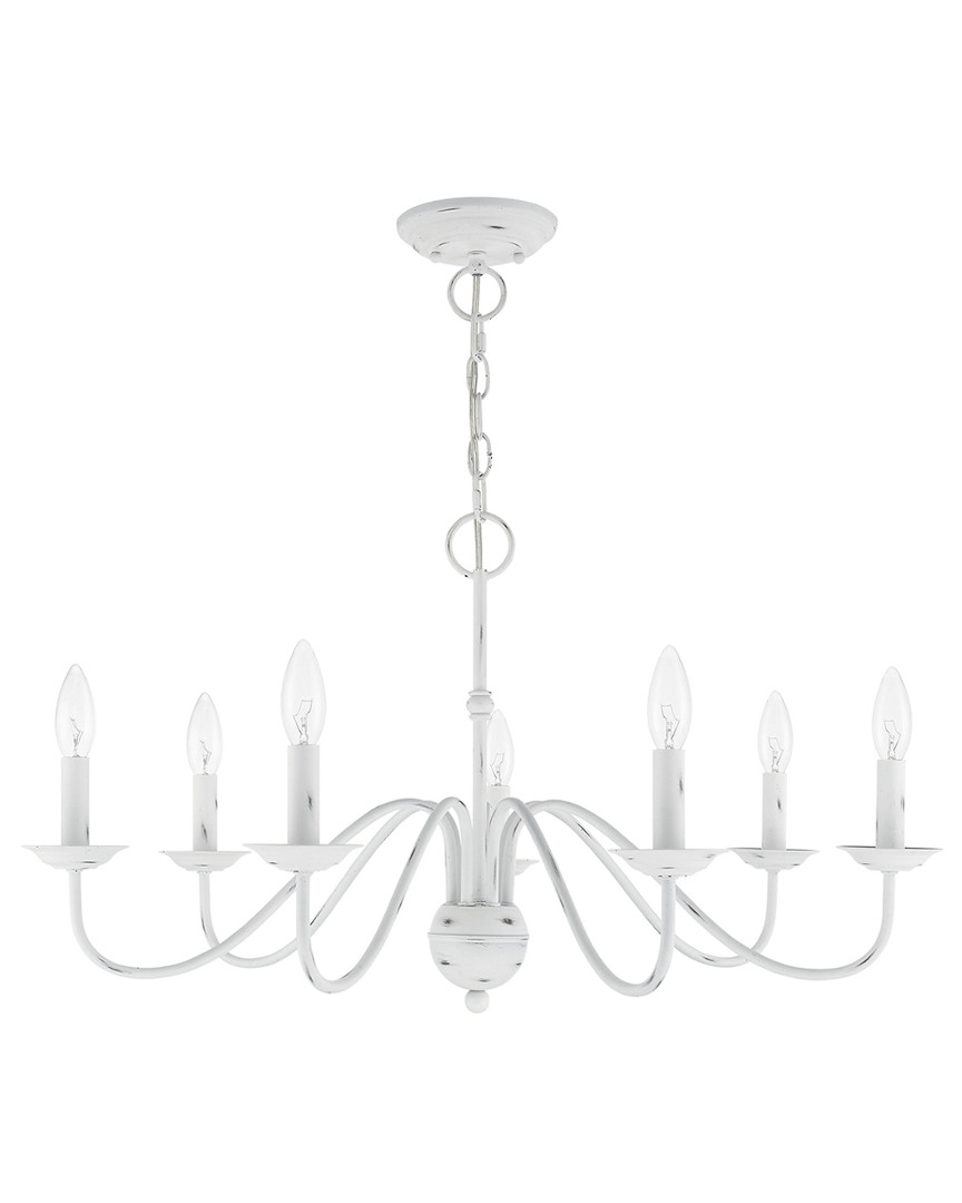 Livex Lighting Livex Windsor 7 Lt Antique White Chandelier