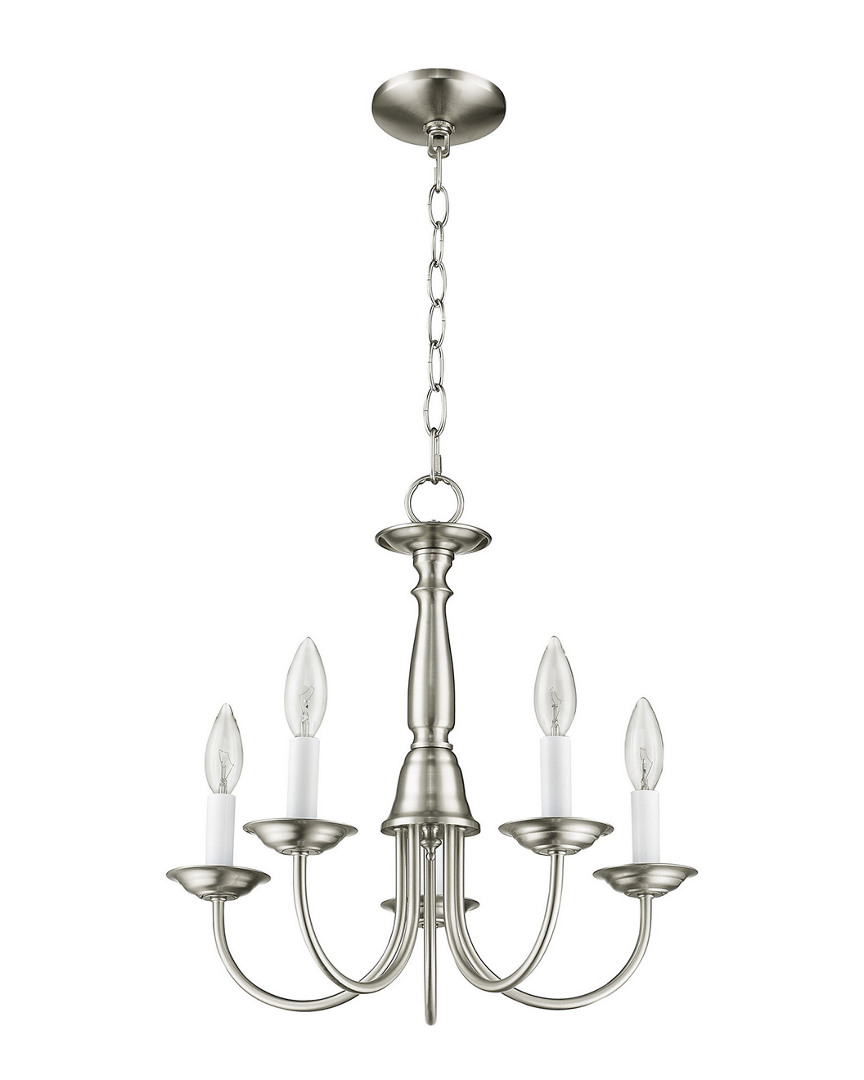 Livex Lighting Livex Home Basics 5-light Brushed Nickel Chandelier