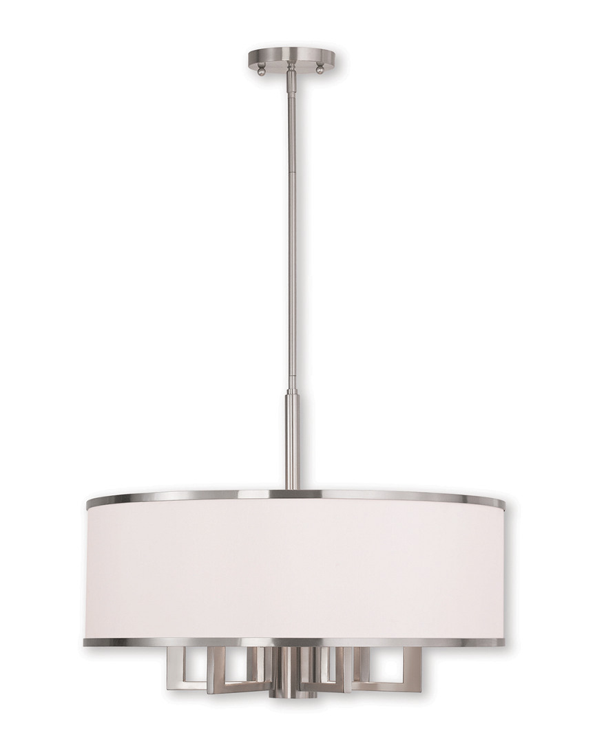 Livex Lighting Livex Park Ridge 6-light Brushed Nickel Chandelier
