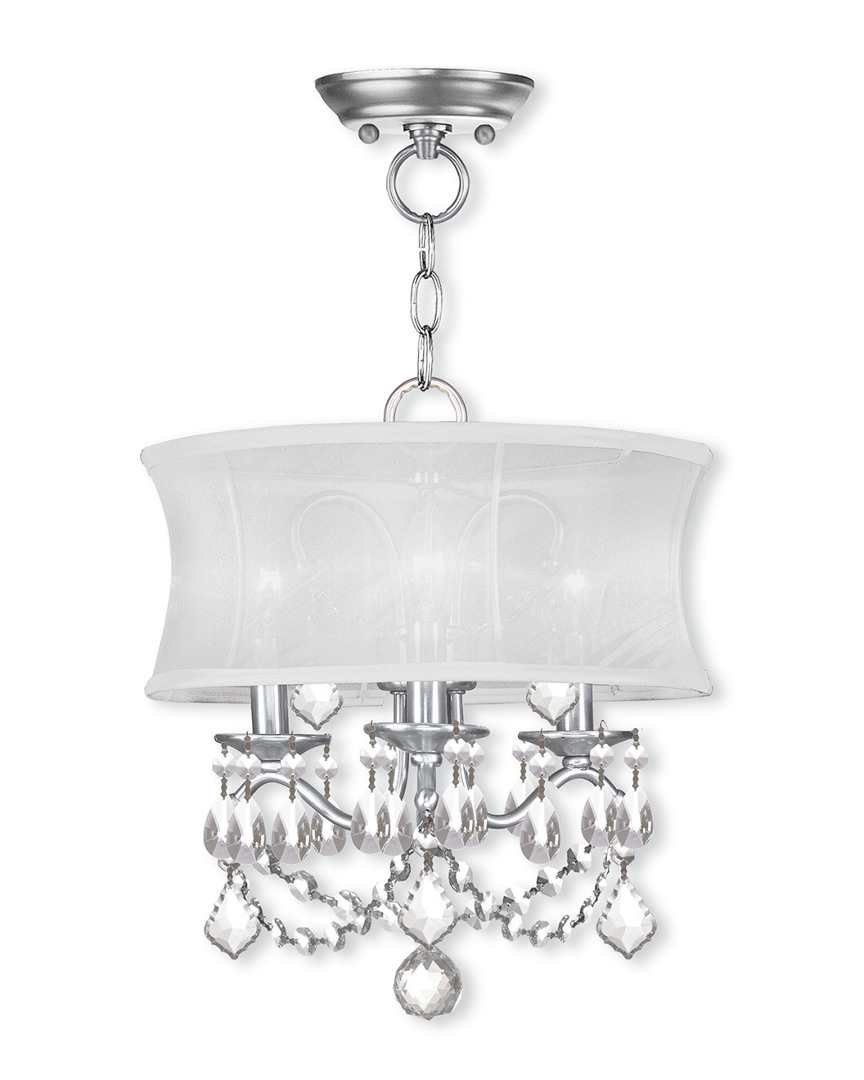 Livex Lighting Livex Newcastle 3-light Bn Chain Hang/ceiling Mount