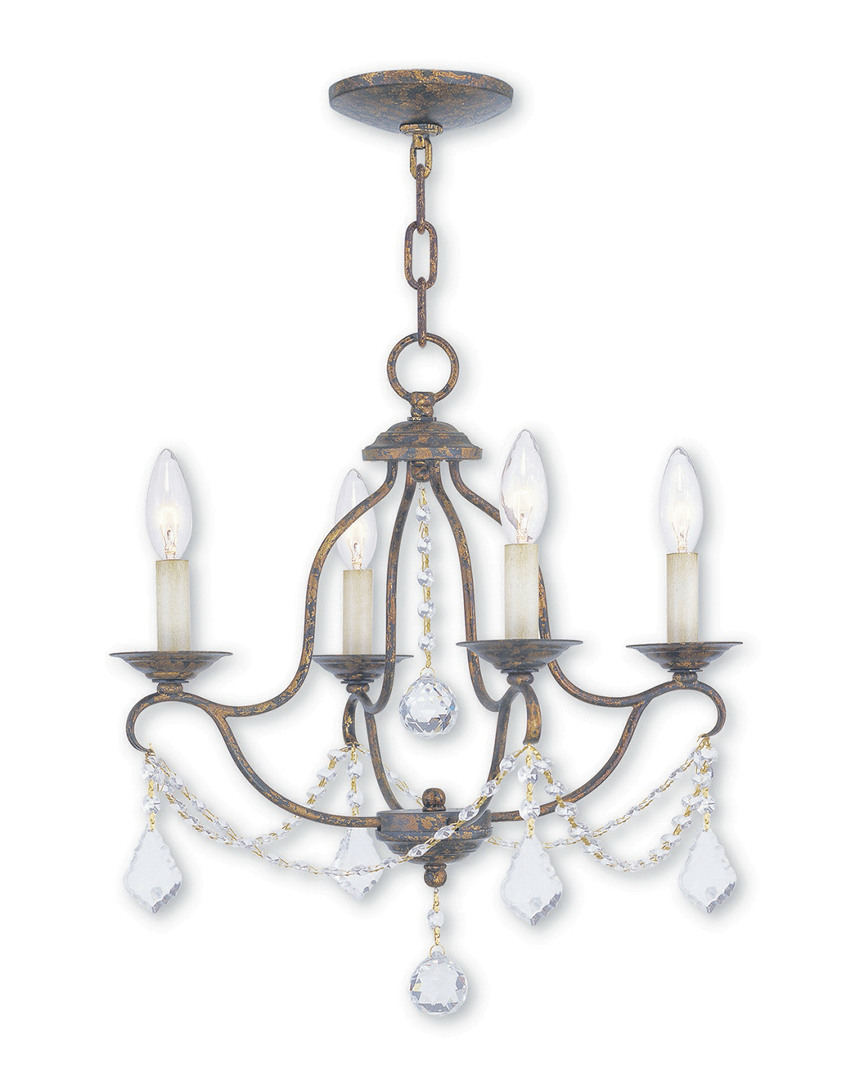 Livex Lighting Livex Chesterfield 4-light Vbr Mini Chandelier