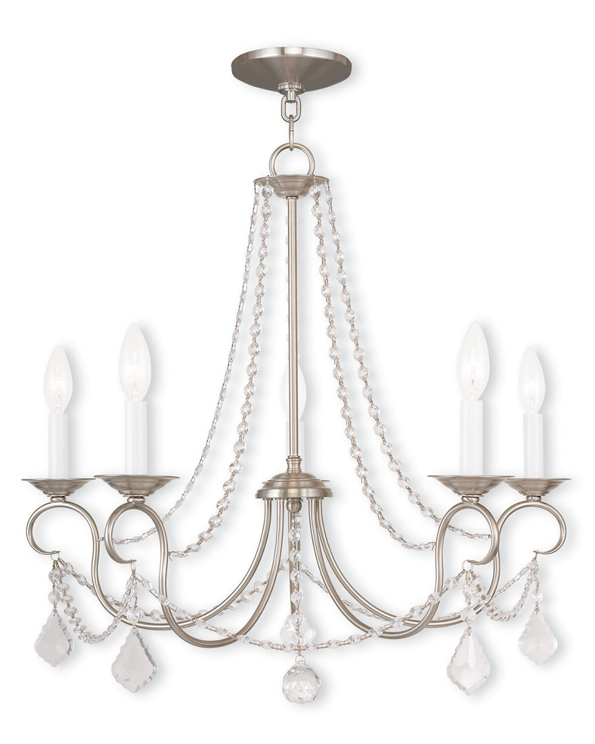 Livex Lighting Livex Pennington 5-light Brushed Nickel Chandelier