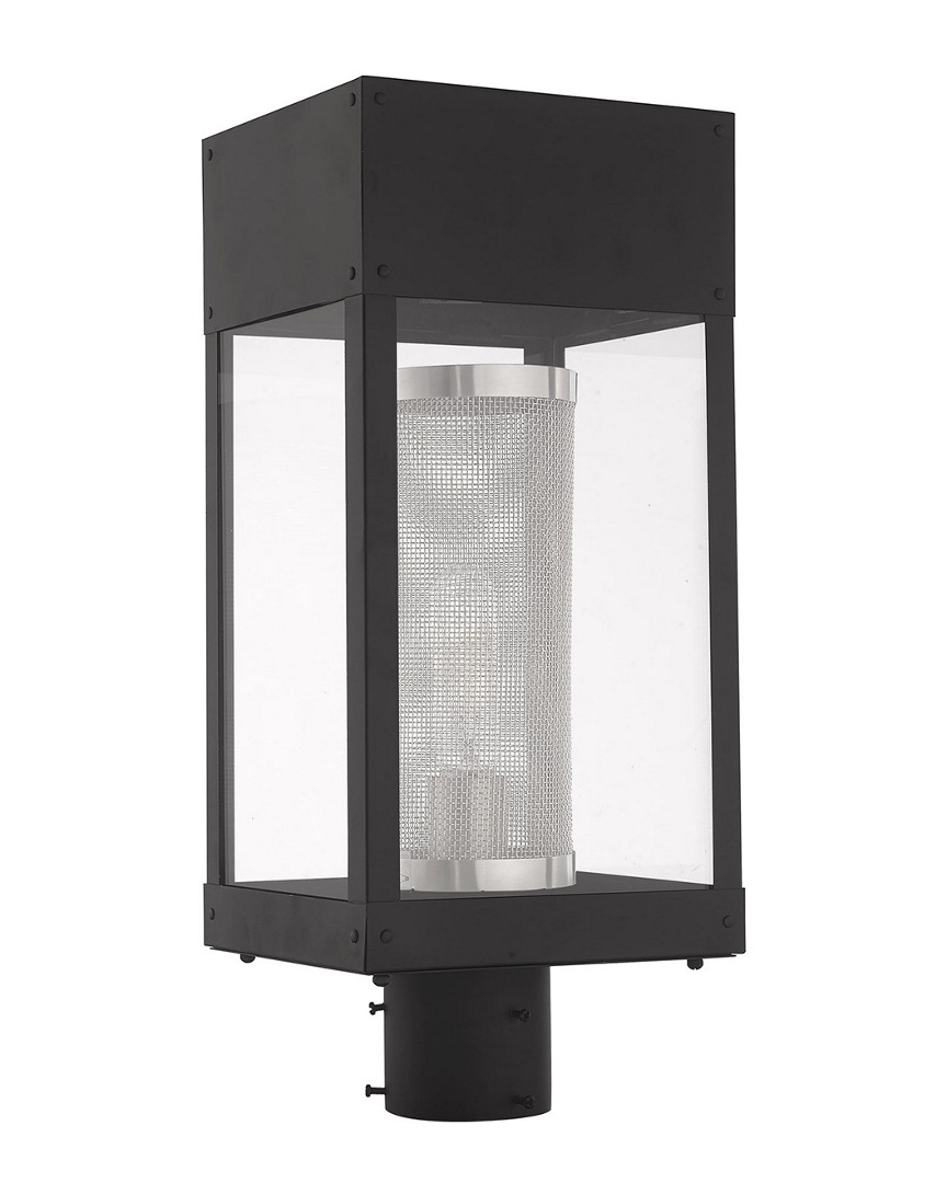 Image of Livex Franklin  Light Black Outdoor Post Top Lantern