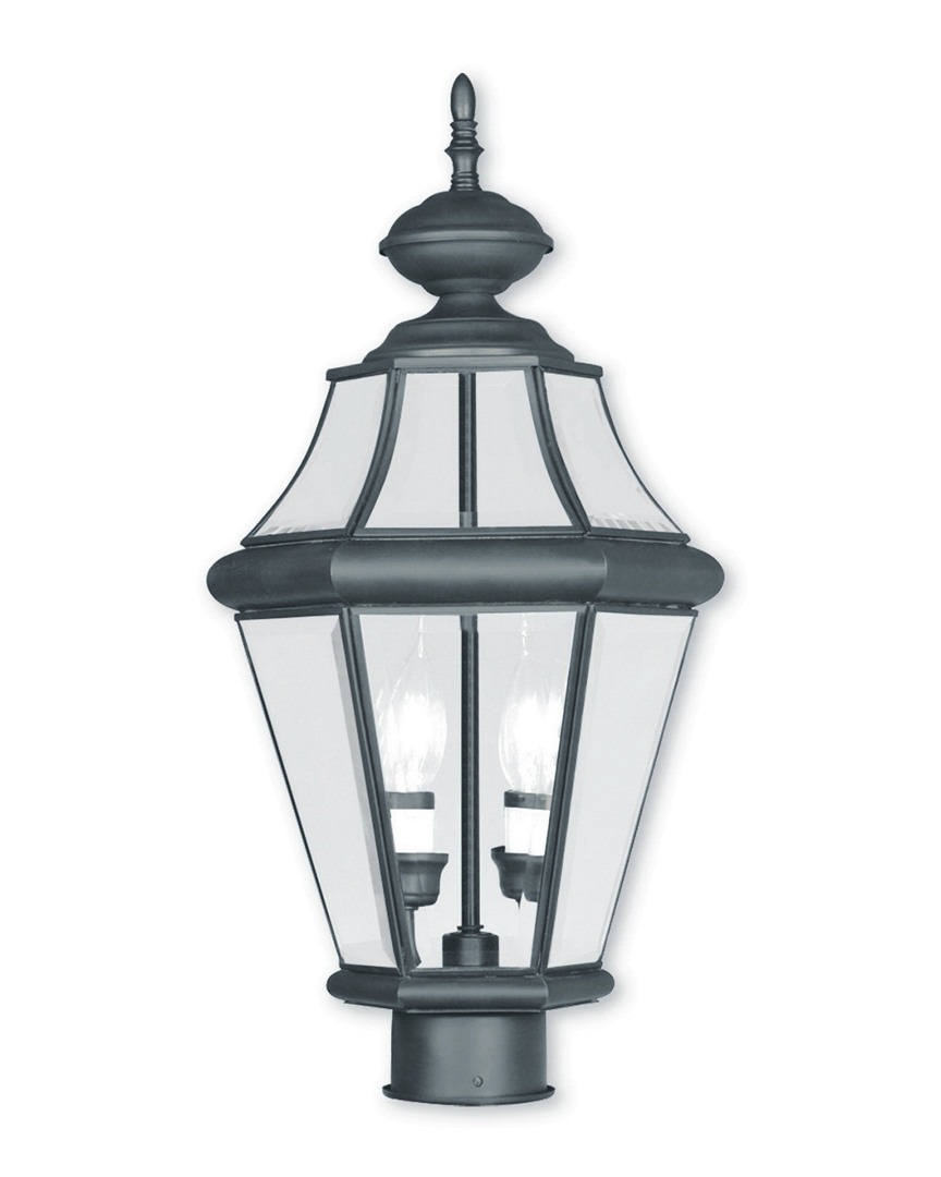 Livex Lighting Discontinued Livex Georgetown 2-light Bronze Outdoor Post Lantern