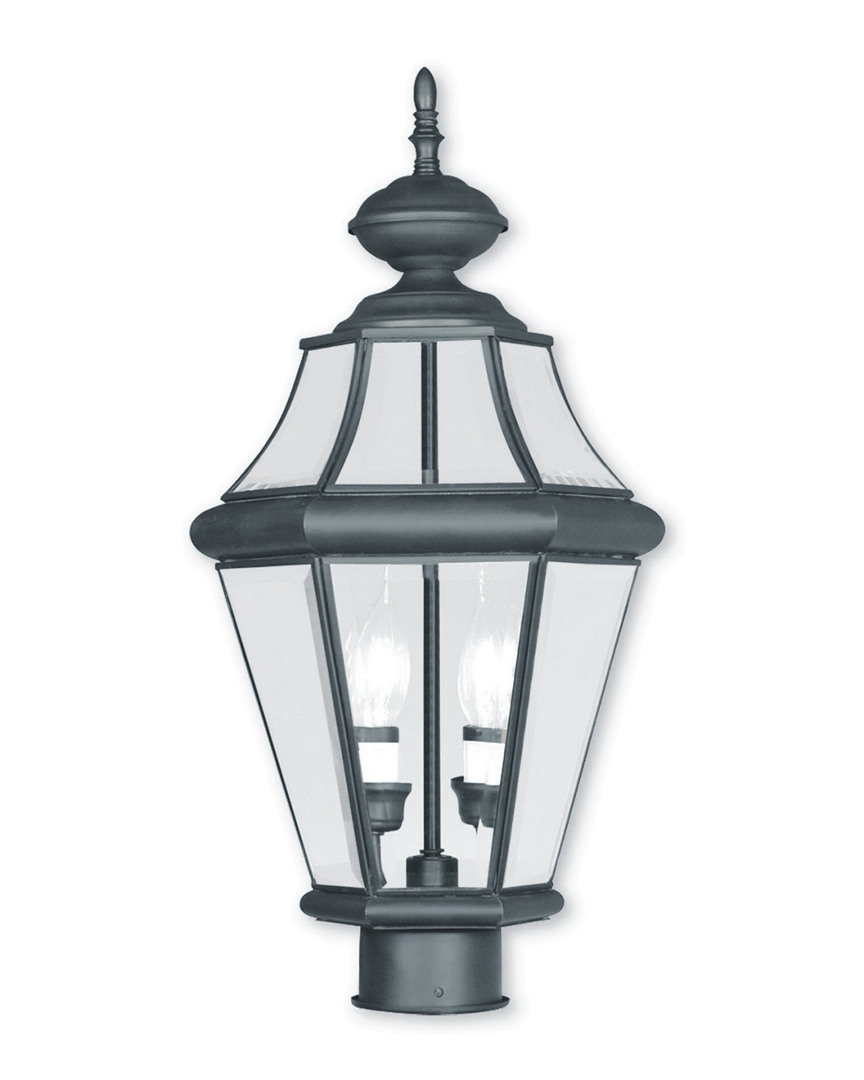 Livex Lighting Discontinued Livex Georgetown 2-light Bronze Outdoor Post Lantern