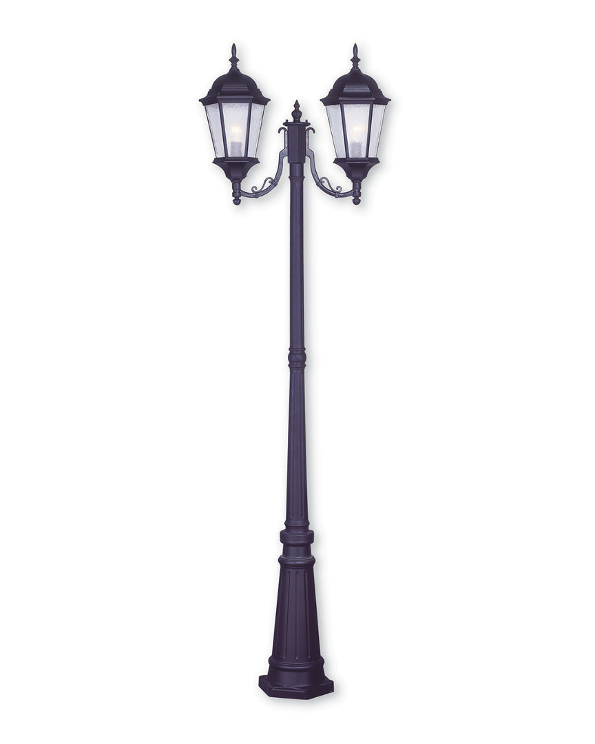 Livex Lighting Livex Hamilton 2-light Bronze Outdoor 2 Head Post