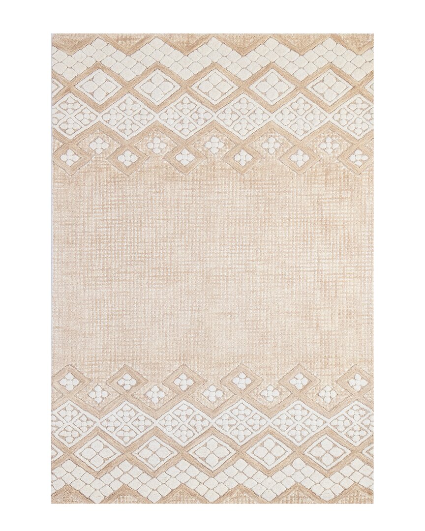 Bashian Rugs Bashian Venezia Esmeralda Wool Area Rug In Beige
