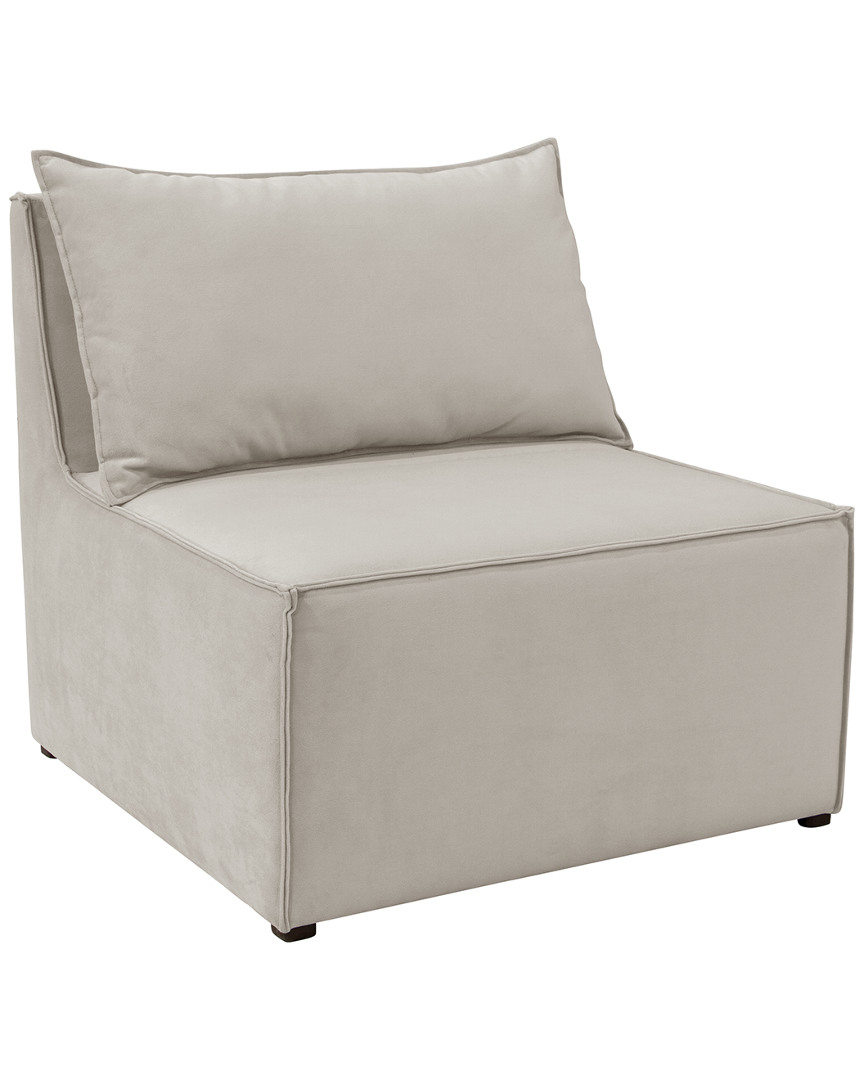 Skyline Furniture French Seamed Sectional Armless Chair