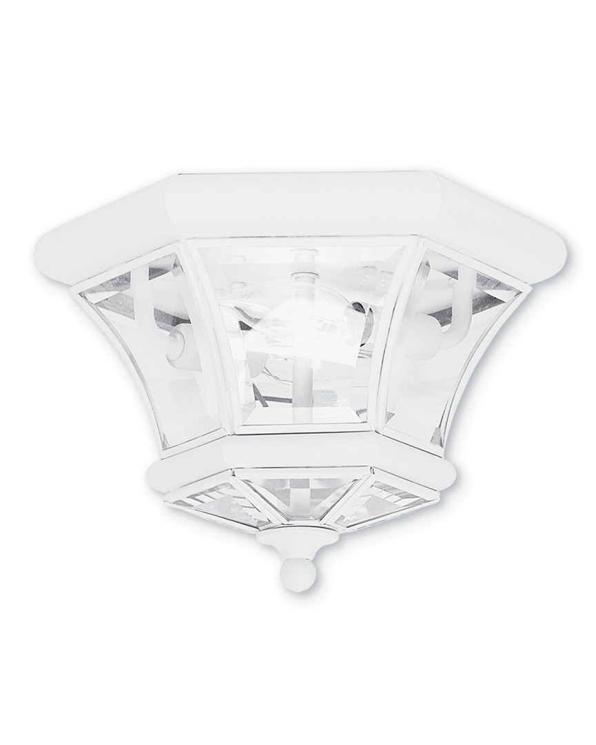 Livex Lighting Livex Monterey 2-light White Ceiling Mount