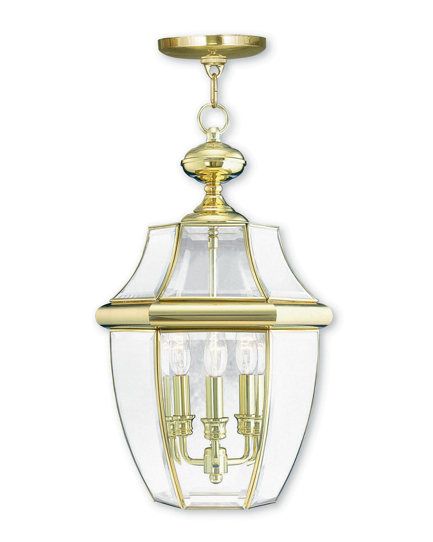 Livex Lighting Livex Monterey 3-light Pb Outdoor Chain Lantern