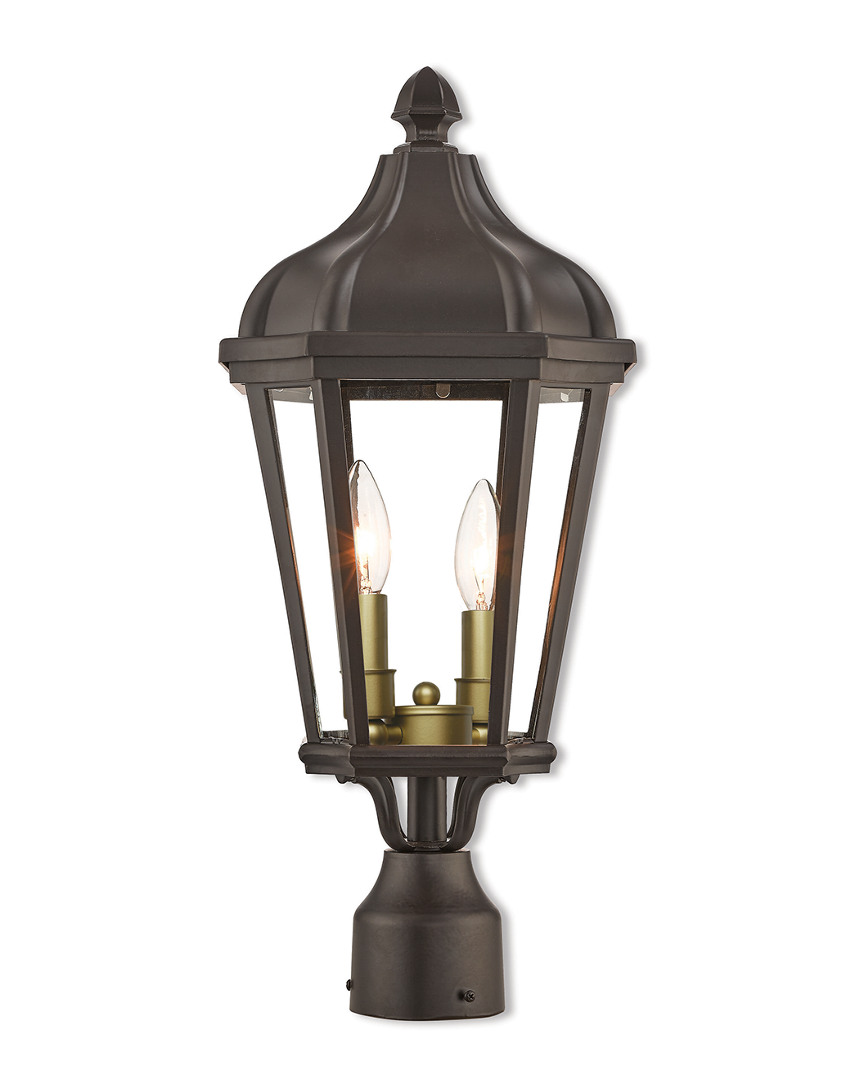 Livex Lighting Livex Morgan 2 Light Bz Outdoor Post Top Lantern