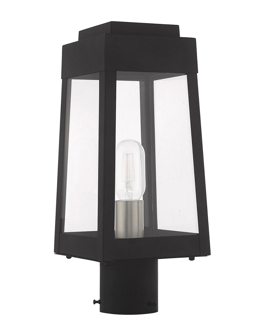 Livex Lighting Livex Oslo 1 Lt Black Outdoor Post Top Lantern