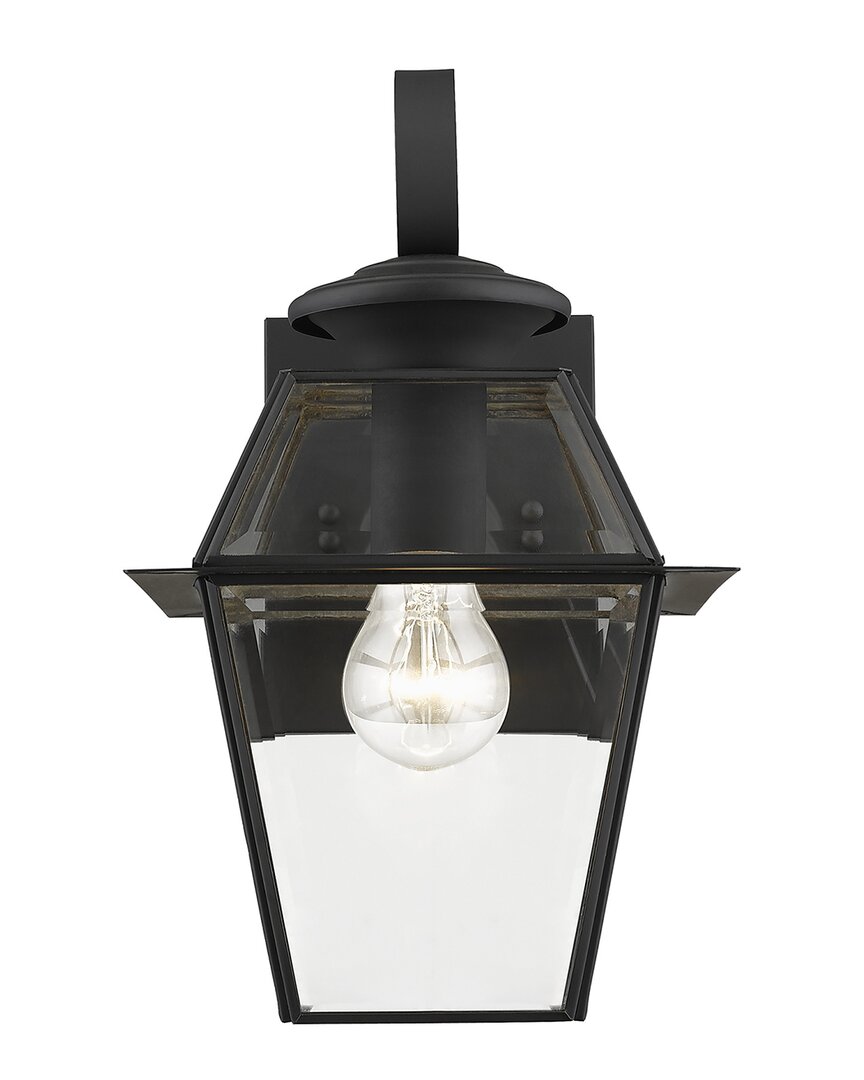 Livex Lighting Livex Westover 1-light Black Outdoor Wall Lantern In Black