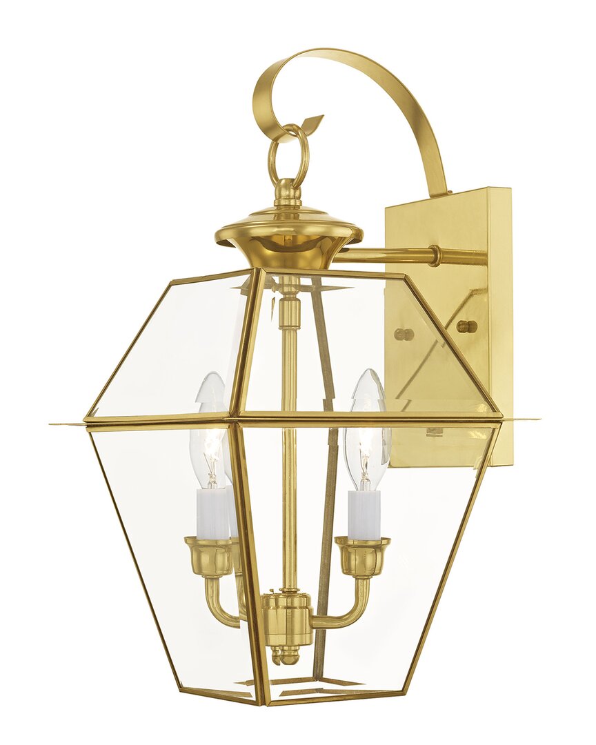 Livex Lighting Livex Westover 2-light Pb Outdoor Wall Lantern