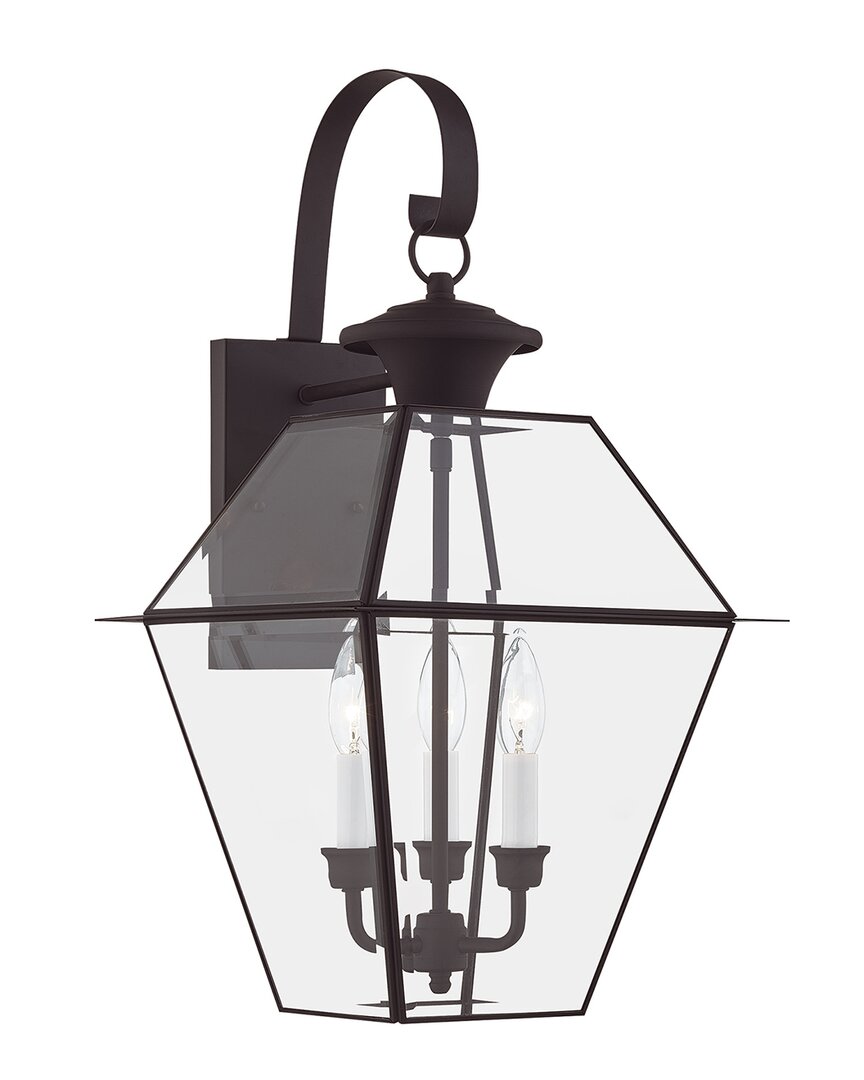 Livex Lighting Livex Westover 3-light Bronze Outdoor Wall Lantern
