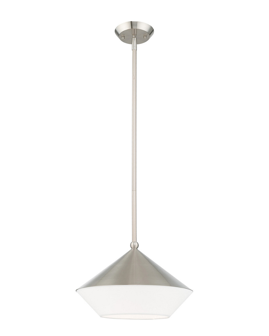 Livex Lighting Livex Stockholm 1 Lt Brushed Nickel Mini Pendant