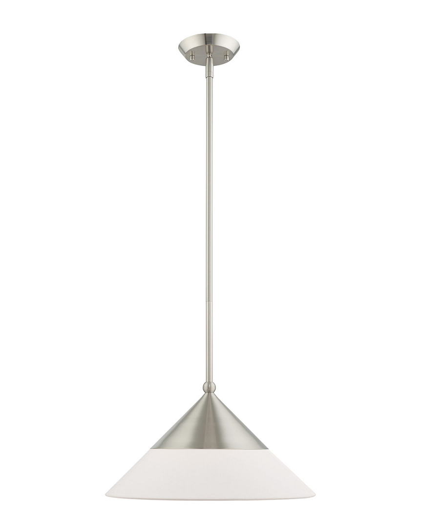 Livex Lighting Livex Stockholm 1 Lt Brushed Nickel Mini Pendant